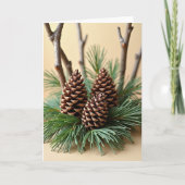 Carte Evergreen Pinecone Card (Devant)