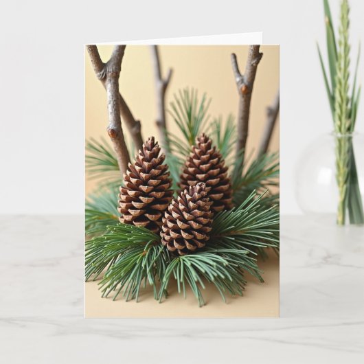 Carte Evergreen Pinecone Card (Devant)