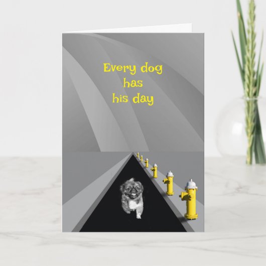 Carte Every dog has his day - humorous Father's Day (Devant)