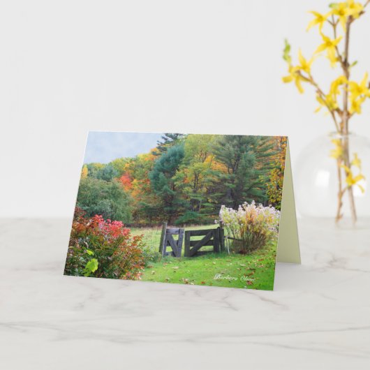 Carte Every exit is an entry somewhere else: transition (Fleur jaune)