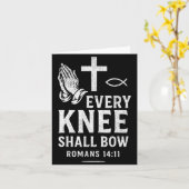 Carte Every Knee Shall Fall Romans 14_11 (Fleur jaune)
