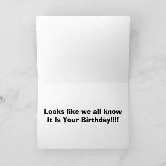 CARTE "EVERY ONE KNOWS" (Intérieur)