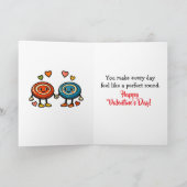 Carte Every Round is Better | Disc Golf Valentine's Day (Intérieur)