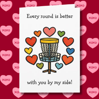 Carte Every Round is Better | Disc Golf Valentine's Day