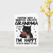 Carte Everyone Needs A Smart Sarcastic Grandma In Their  (Fleur jaune)