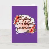 Carte Everything I Am – Mother Love Quote Design (Devant)