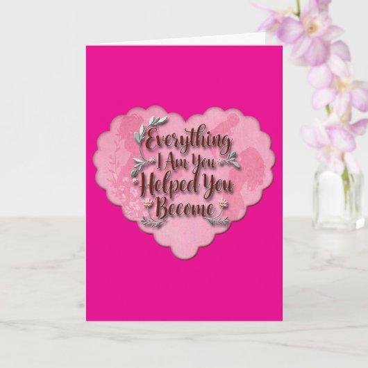 Carte Everything I Am – Soft Floral Typography Art (Orchidée)