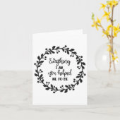 Carte Everything I Am You Helped Me To Be Quote Motivati (Fleur jaune)