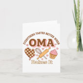 Carte Everything Tastes Better When Oma Bakes It Mother' (Devant)