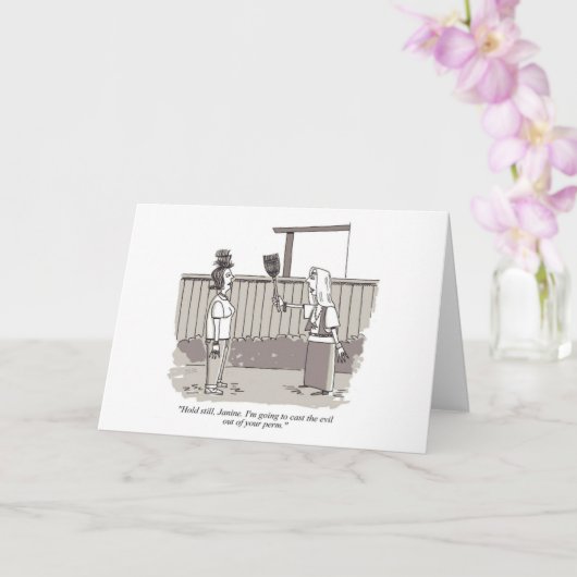 Carte Evil Perm greeting card (Orchidée)