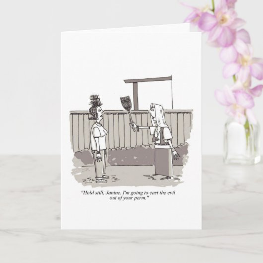 Carte Evil Perm greeting card (Orchidée)