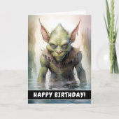 Carte Evil Wicked Imaginaire Goblin Joyeux anniversaire (Devant)