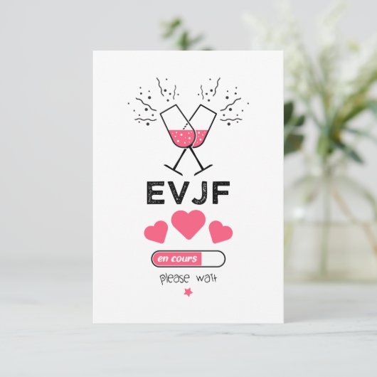 Carte EVJF en cours please wait (Debout devant)