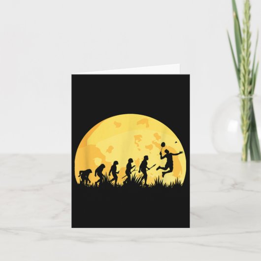 Carte Evolution Badminton brillant Joueur Badminton Cade (Devant)