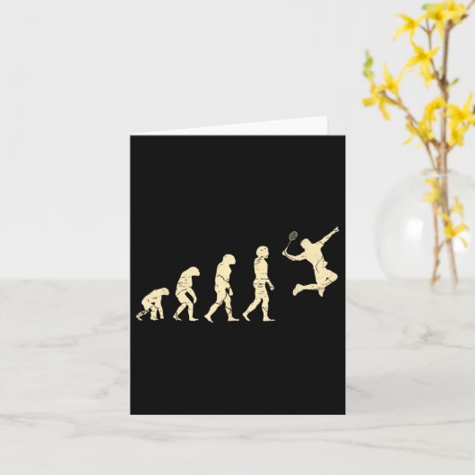 Carte Evolution Badminton Player Shuttle Racket (Fleur jaune)