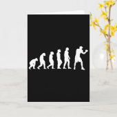 Carte Évolution de boxe kickboxing Boxe Combat Boxeur (Fleur jaune)