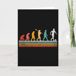 Carte Évolution de football rétro cadeau pour joueuses f