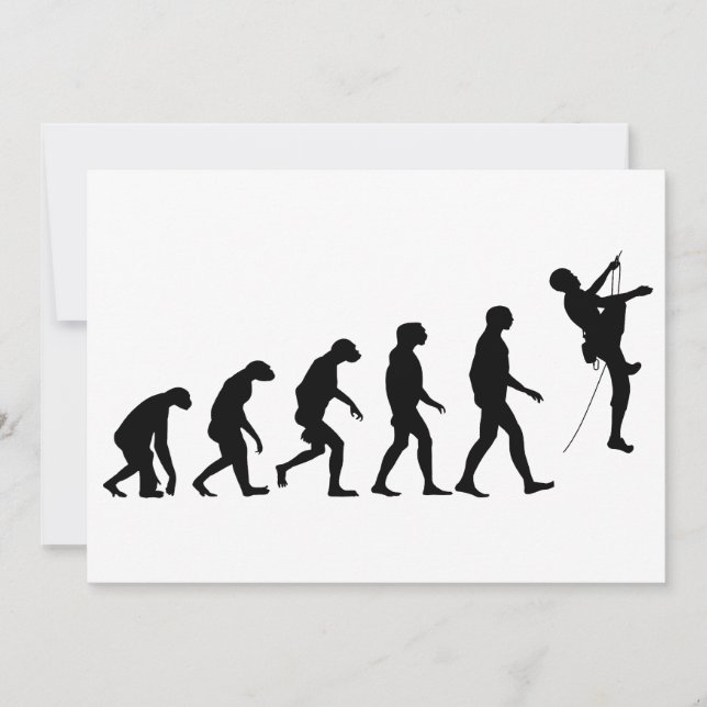 Carte Évolution de l'Escalade des montagnes (Devant)