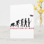 Carte évolution de l'homme contrôlant le drone (Fleur jaune)