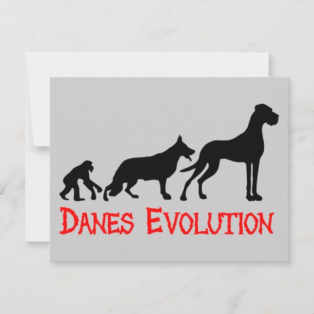 Carte Évolution des Danois (Devant)