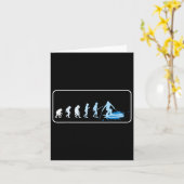 Carte Évolution Du Ski Skier Ski Apres Ski Snowboardi (Fleur jaune)