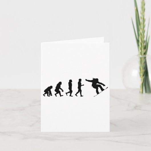 Carte Evolution du snowboard - Amateurs de patinage (Devant)