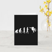 Carte Evolution du snowboard - Amateurs de patinage (Fleur jaune)