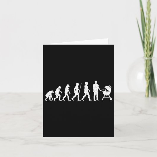 Carte Evolution Grilling Funny Barbecue Grill Rbecue (Devant)