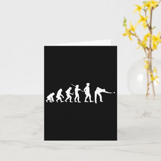 Carte Evolution Pool Drôle Pool Joueur Billard (Fleur jaune)