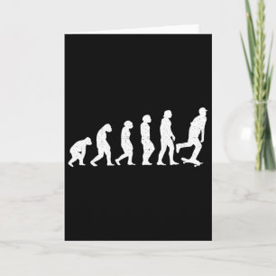 Carte Évolution Skateboard Skateur Planche à roulettes P