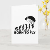 Carte Evolution Skydiving né à voler (Fleur jaune)
