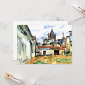 Carte Evora, Portugal - Peinture d'art (Devant/Arrière en situation)