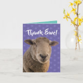 Carte "Ewe" Remerciante Avec Un Ewe (Fleur jaune)