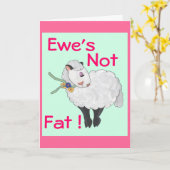 Carte Ewe's Not Fat ! (Fleur jaune)