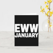 Carte Eww January Funny New Year Winter Mood Meme (Fleur jaune)