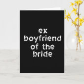 Carte Ex-copain de la mariée (Fleur jaune)