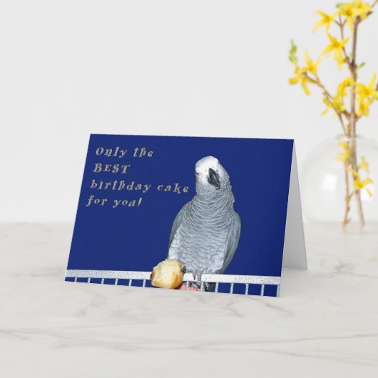 Carte Examinez le gâteau (Fleur jaune)