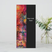 Carte EXCALIBUR noir violet fuchsia rouge bleu rose blan (Debout devant)