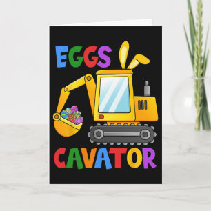 Carte Excavatrice de chasse aux œufs Enfants Tout-petits