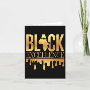 Carte Excellence Noire Mois de l'Histoire Afro Motivati