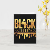 Carte Excellence Noire Mois de l'Histoire des Noirs Moti (Fleur jaune)