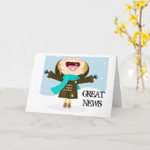 CARTE ***EXCELLENTE NOUVELLE*** FÉLICITATIONS (Fleur jaune)