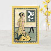 Carte Excès de bagages_C_Greeting (Fleur jaune)