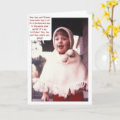 Carte Excitations d'anniversaire (Fleur jaune)