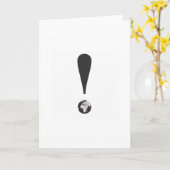 CARTE EXCLAMATION MARK  (Fleur jaune)