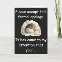 Excuse de retard d'anniversaire de la grotte de la