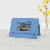 Carte excuses (Fleur jaune)