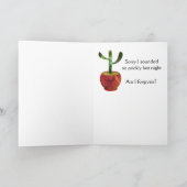 Carte Excuses de Cactus Starry Sky (Intérieur)