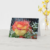 Carte Excuses roses (Fleur jaune)