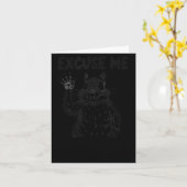Carte Excusez-Moi La Mangeoire À Oiseaux Est Vide Encore (Fleur jaune)